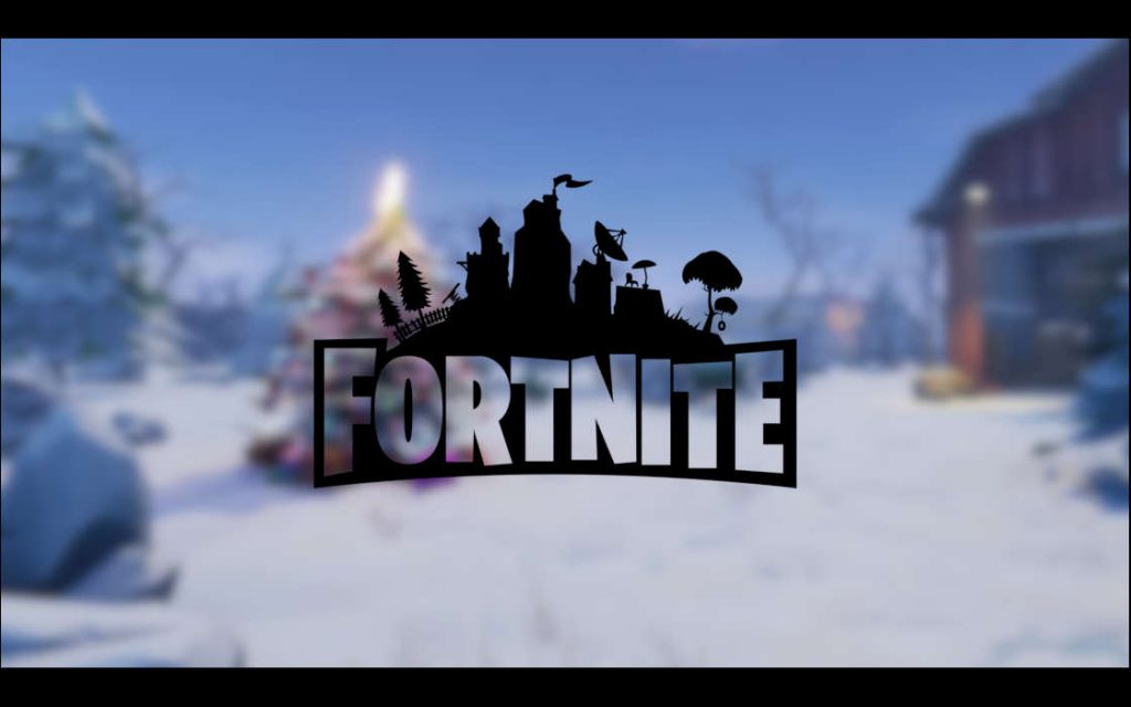 Fortnite winter map.