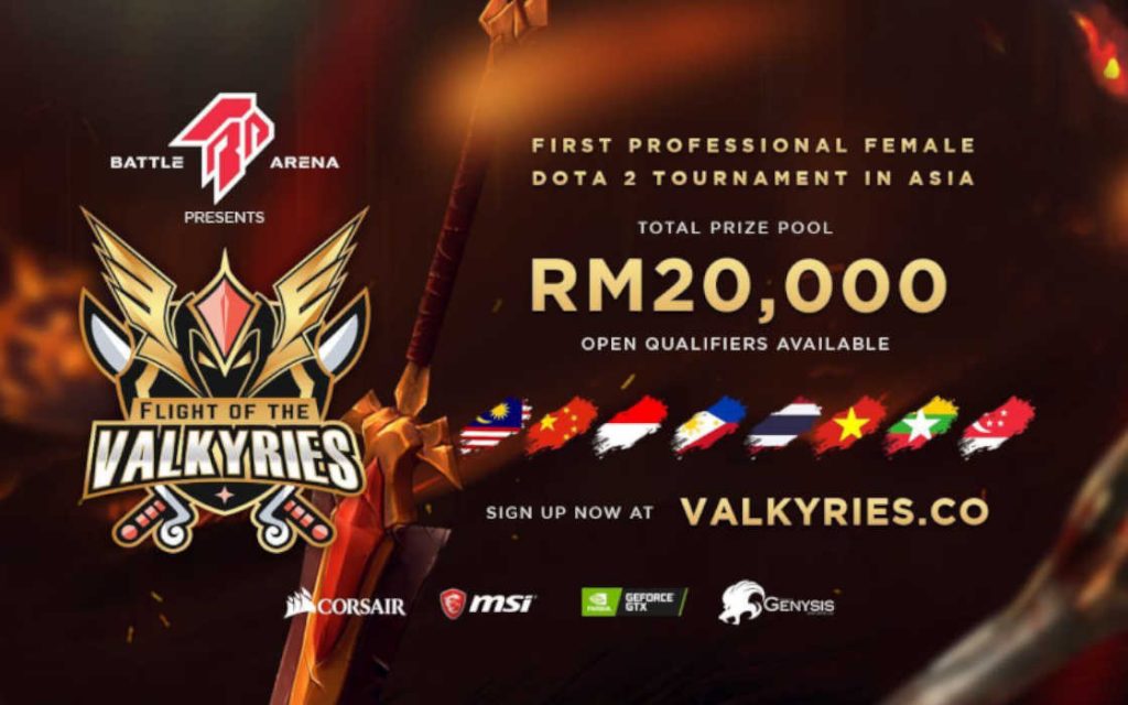 Battle Arena's Valkyries Tournament Dota 2.