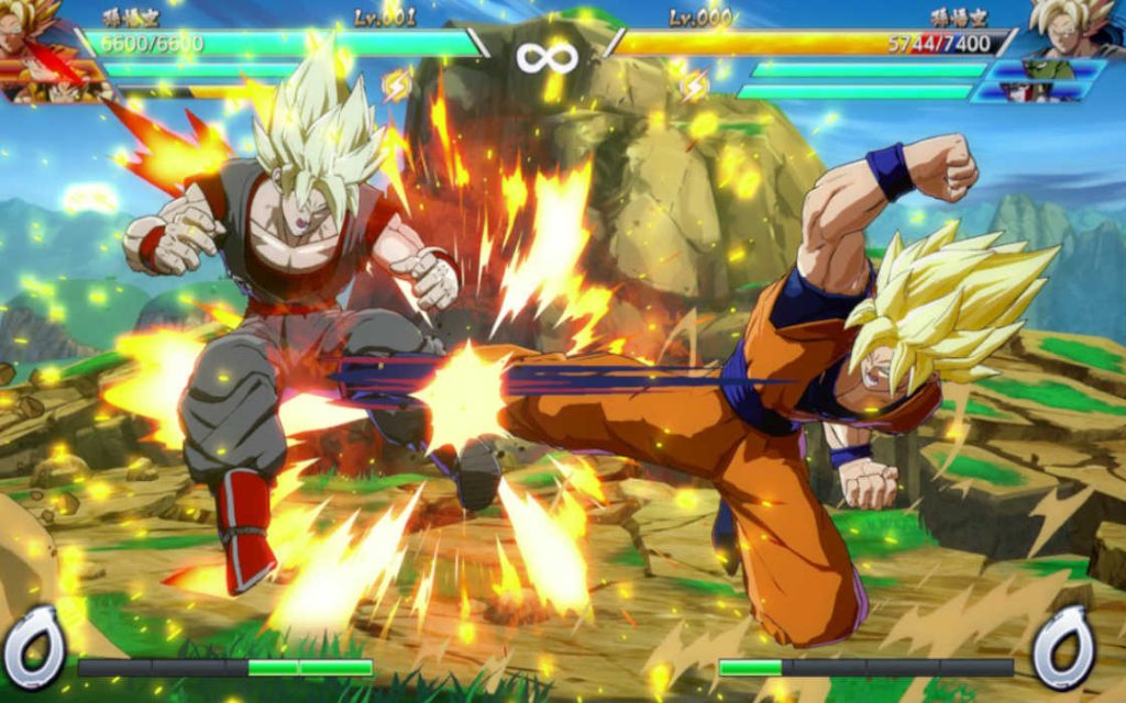A game of Dragon Ball Fighter Z game