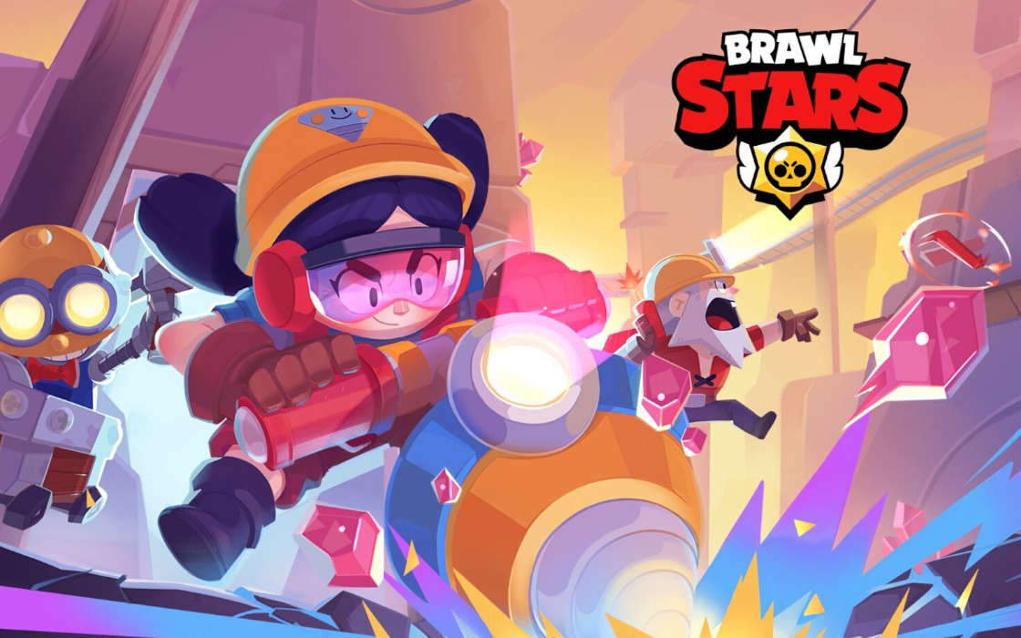 An official artwork cover for Supercell's Brawl Stars