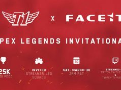 T1 and FACEIT Apex Legends Invitational Arriving on March 30 T1 and FACEIT are hosting an Apex Legends Invitational.