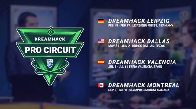 DreamHack Rocket League events and dates. 
