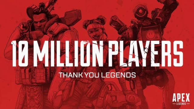 Apex Legends' reaches 10 million players.